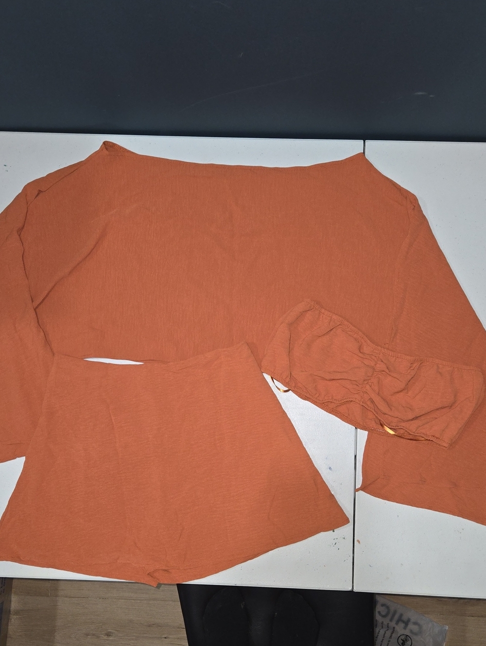 Women's Rust Orange Skorts With Top - Lightweight Casual